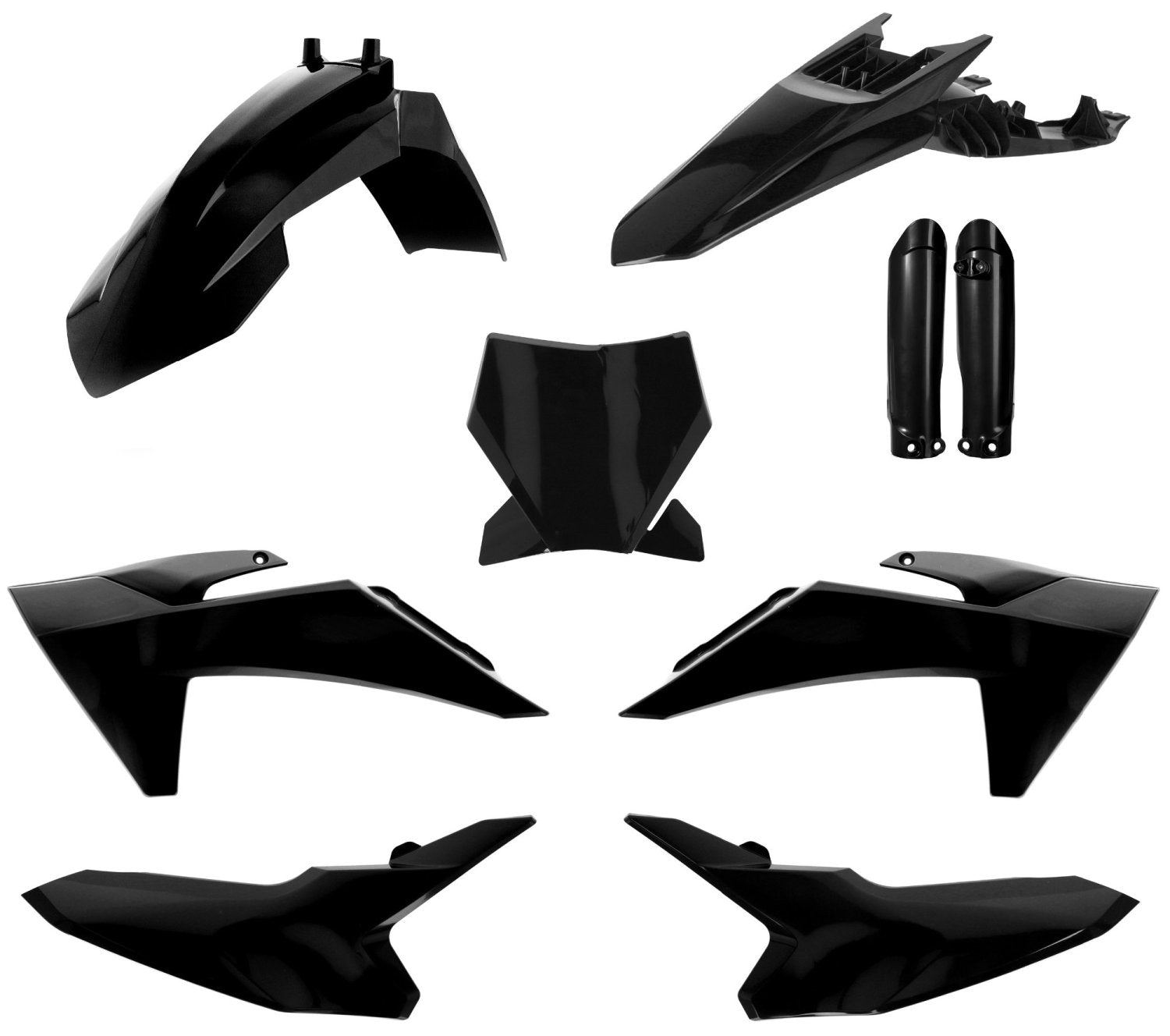 ACERBIS PLASTIC KIT KTM SX65 24-26 BLACK