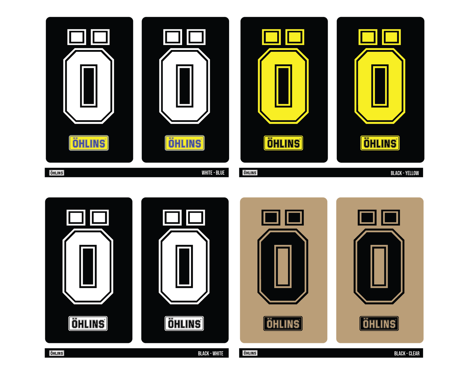 Ohlins Fork Decals - Westeffex