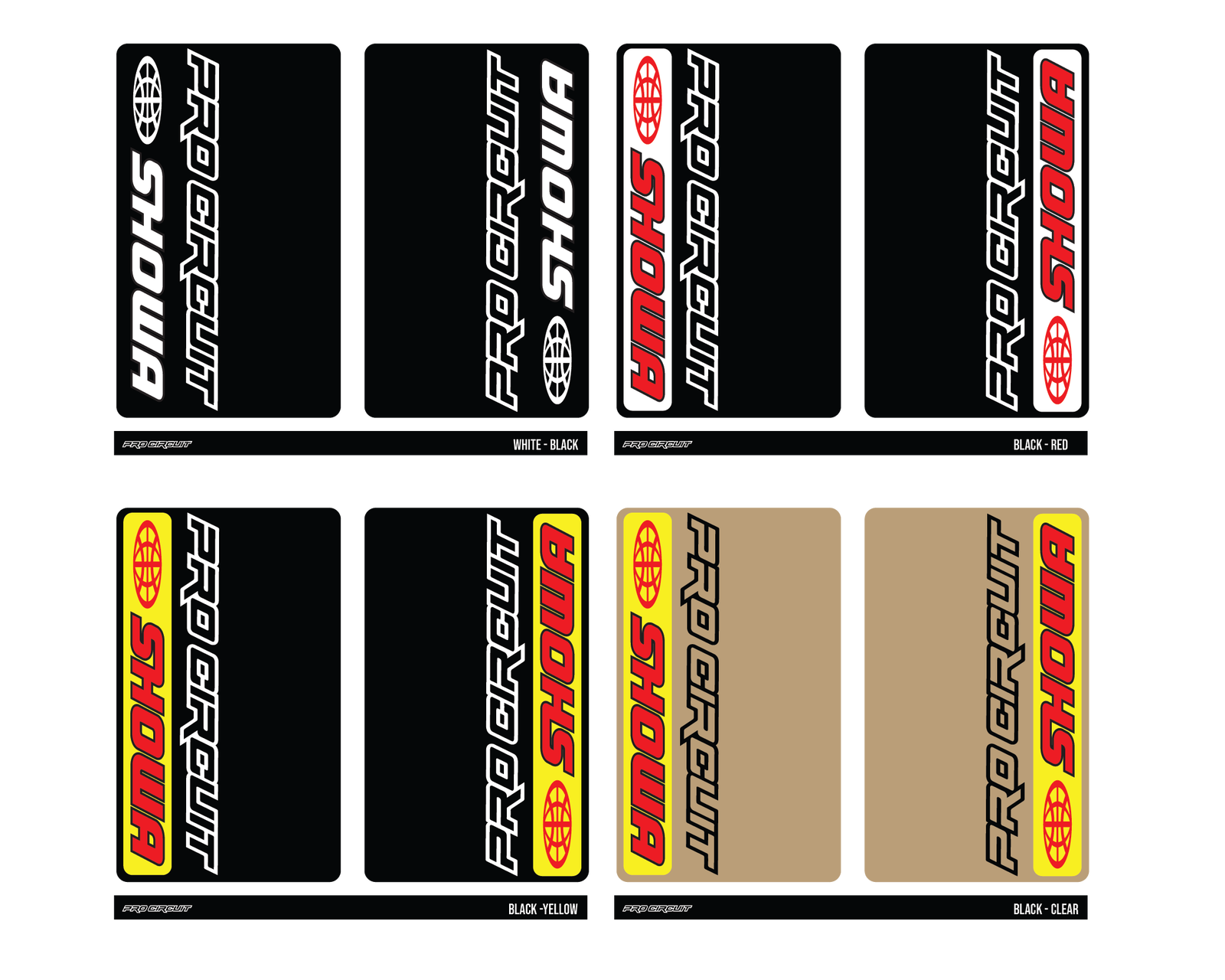 Pro Circuit Fork Decals - Westeffex