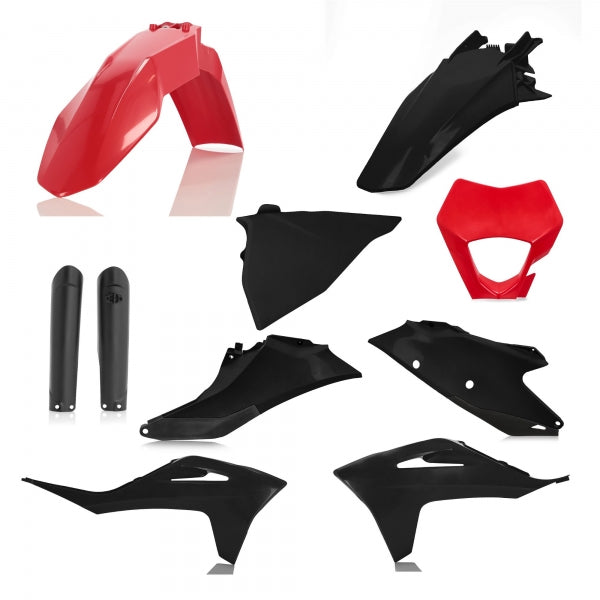 ACERBIS PLASTIC KIT GAS GAS EC ECF 21-23 RED BLACK - Westeffex