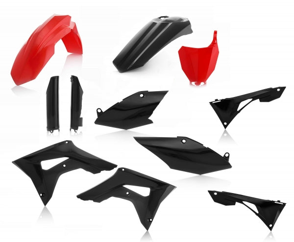 ACERBIS PLASTIC KIT HONDA CRF 250 18 450 17-18 RED BLACK - Westeffex