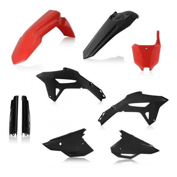 ACERBIS PLASTIC KIT HONDA CRF 250 22-24 450 21-24 RED/BLACK - Westeffex