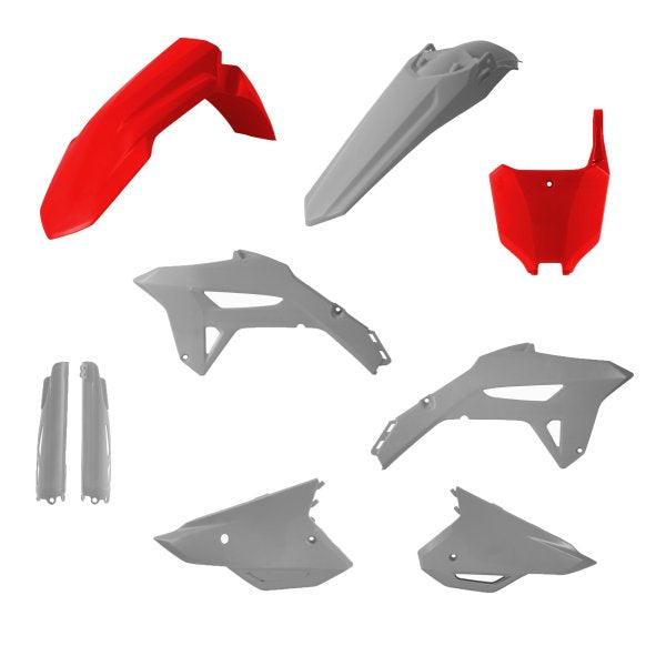 ACERBIS PLASTIC KIT HONDA CRF 250 22-24 450 21-24 RED/GREY HAWK - Westeffex