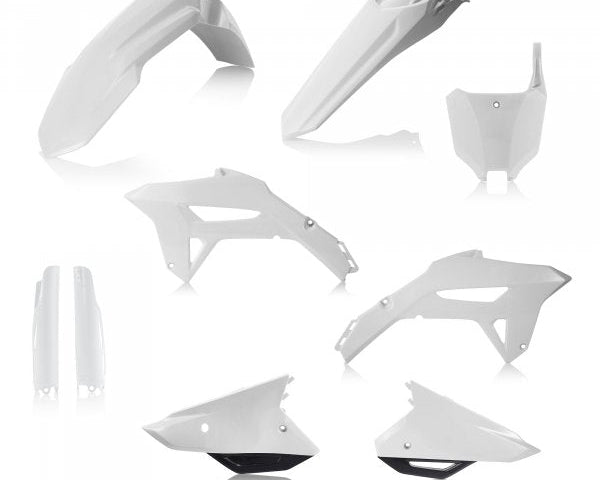 ACERBIS PLASTIC KIT HONDA CRF 250 22-24 450 21-24 WHITE/BLACK - Westeffex