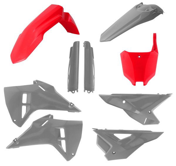 ACERBIS PLASTIC KIT HONDA CRF 250 450 25 RED/GREY HAWK - Westeffex