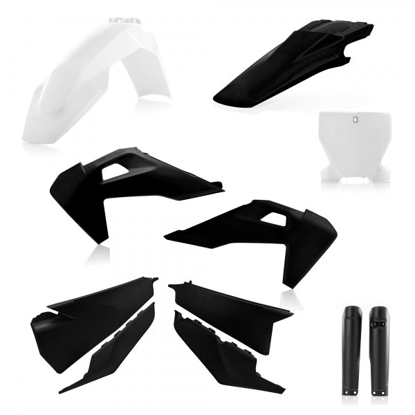 ACERBIS PLASTIC KIT HUSQVARNA TC FC 19-22 BLACK WHITE - Westeffex