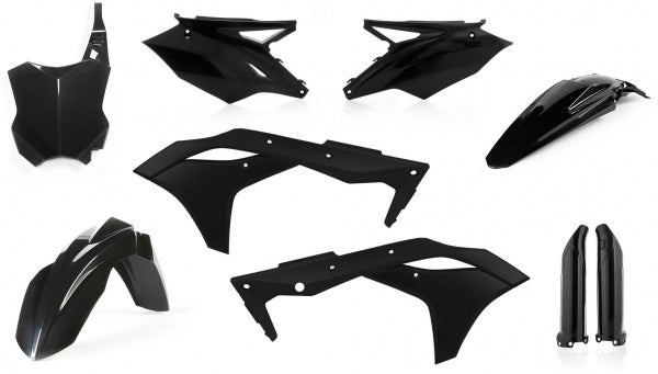 ACERBIS PLASTIC KIT KAWASAKI KXF 250 17-20 BLACK - Westeffex