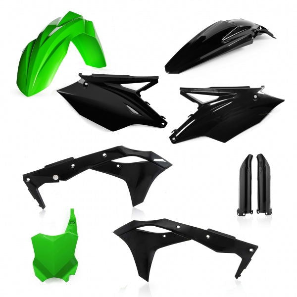 ACERBIS PLASTIC KIT KAWASAKI KXF 250 17-20 GREEN BLACK - Westeffex