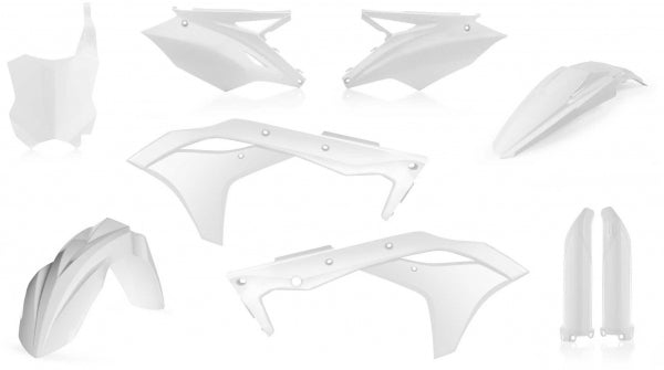 ACERBIS PLASTIC KIT KAWASAKI KXF 250 17-20 WHITE - Westeffex