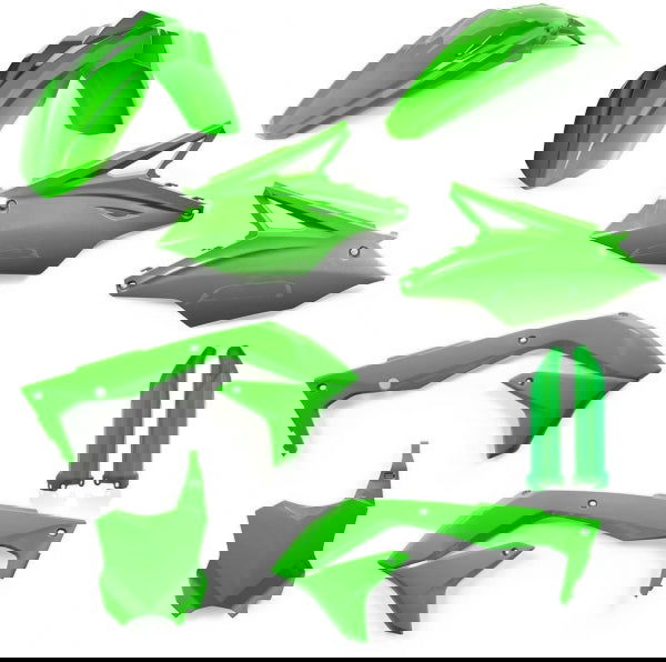 ACERBIS PLASTIC KIT KAWASAKI KXF 450 16-18 GREEN - Westeffex