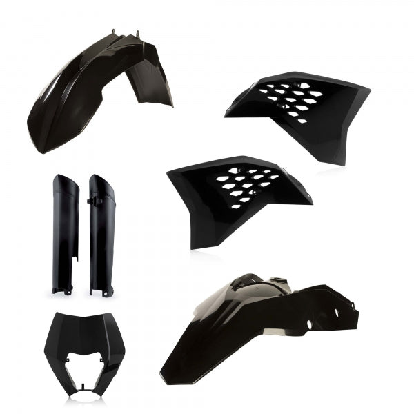 ACERBIS PLASTIC KIT KTM EXC EXCF 08-11 BLACK - Westeffex