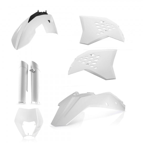 ACERBIS PLASTIC KIT KTM EXC EXCF 08-11 WHITE - Westeffex