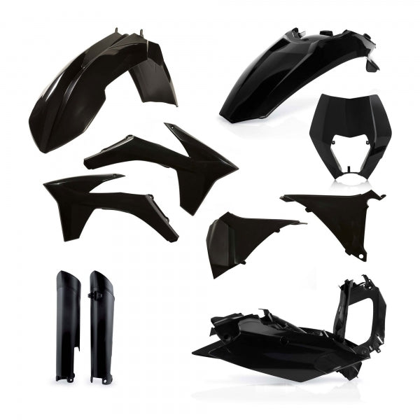 ACERBIS PLASTIC KIT KTM EXC EXCF 12-13 BLACK - Westeffex