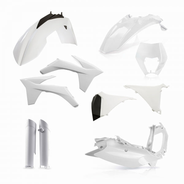 ACERBIS PLASTIC KIT KTM EXC EXCF 12-13 WHITE - Westeffex