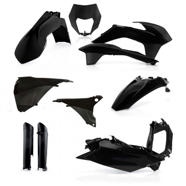 ACERBIS PLASTIC KIT KTM EXC EXCF 14-15 BLACK - Westeffex