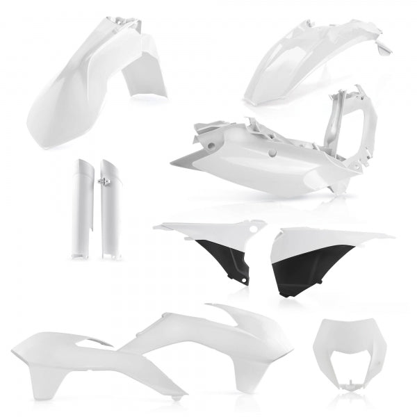 ACERBIS PLASTIC KIT KTM EXC EXCF 14-15 WHITE - Westeffex