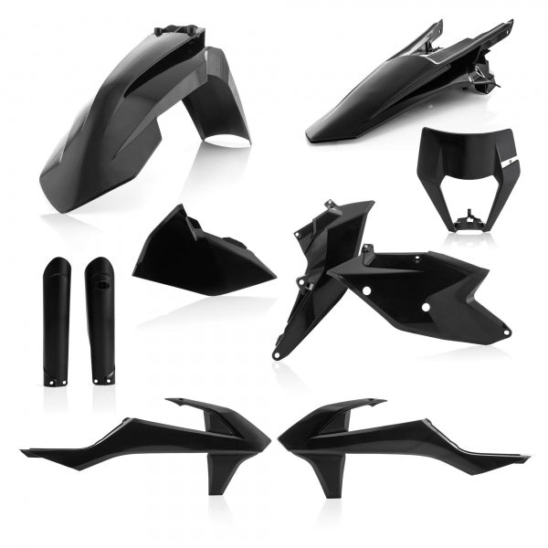 ACERBIS PLASTIC KIT KTM EXC EXCF 17-19 BLACK - Westeffex