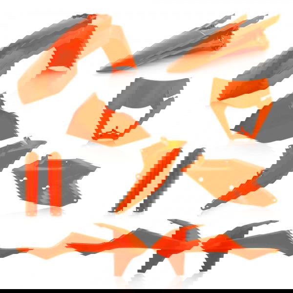 ACERBIS PLASTIC KIT KTM EXC EXCF 17-19 ORANGE - Westeffex