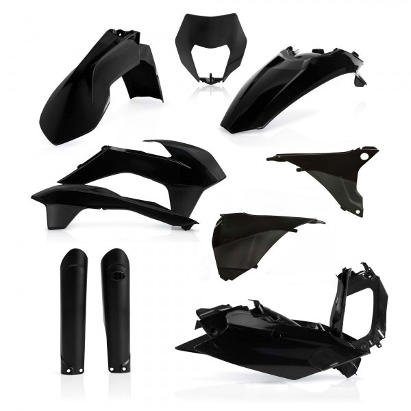 ACERBIS PLASTIC KIT KTM EXC EXCF 2016 BLACK - Westeffex