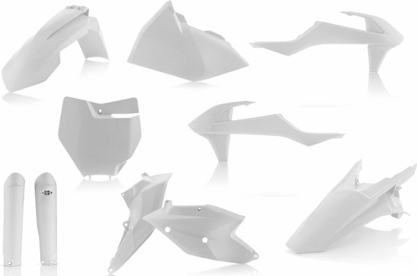 ACERBIS PLASTIC KIT KTM SX SXF 16-18 WHITE - Westeffex