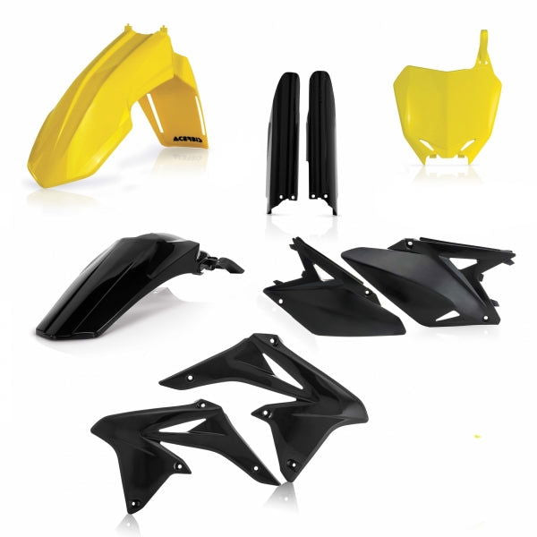 ACERBIS PLASTIC KIT SUZUKI RMZ 250 10-18 YELLOW BLACK - Westeffex