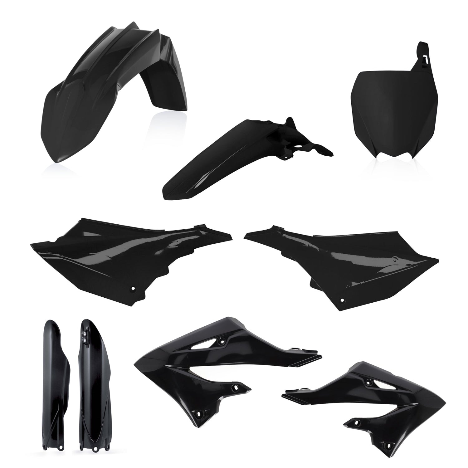 ACERBIS PLASTIC KIT YAMAHA YZ 125 250 22 BLACK - Westeffex