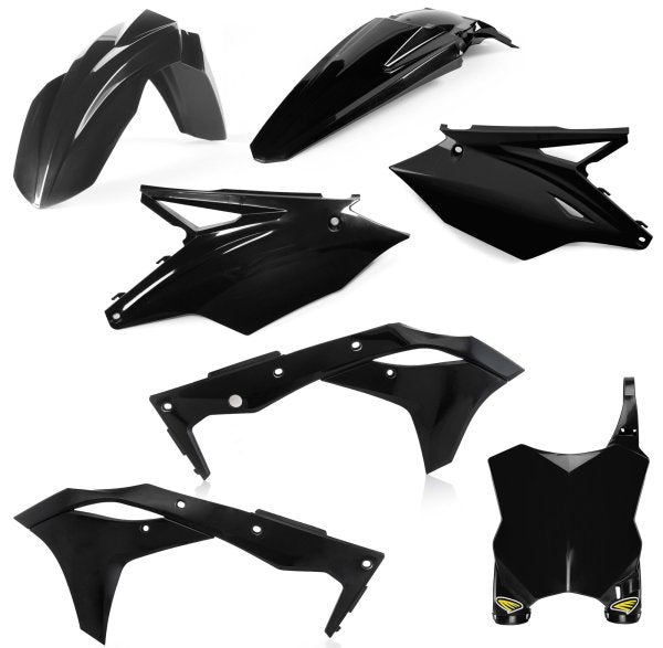 CYCRA PLASTIC KIT KAWASAKI KXF 250 17-20 BLACK - Westeffex