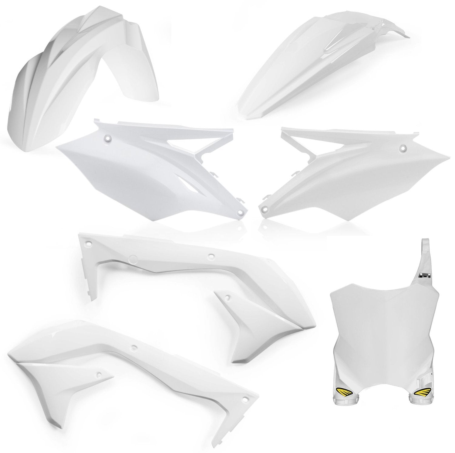 CYCRA PLASTIC KIT KAWASAKI KXF 450 16-18 WHITE - Westeffex