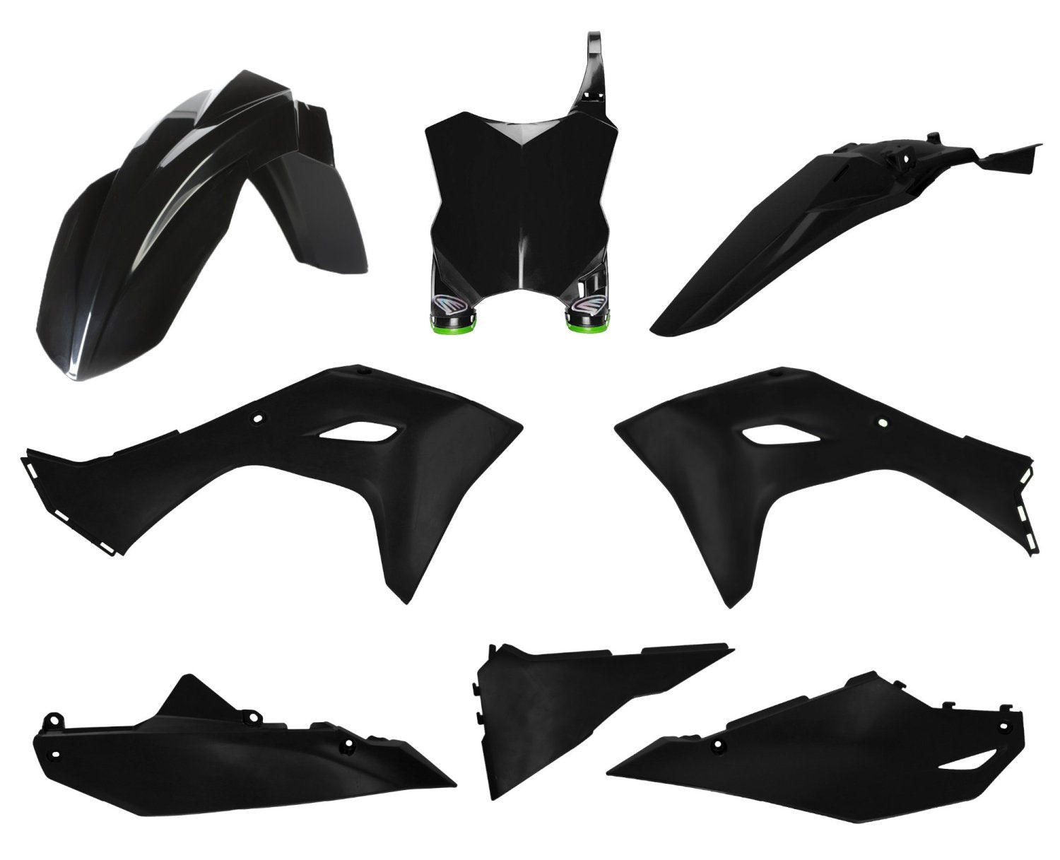 CYCRA PLASTIC KIT KAWASAKI KXF 450 24 BLACK - Westeffex