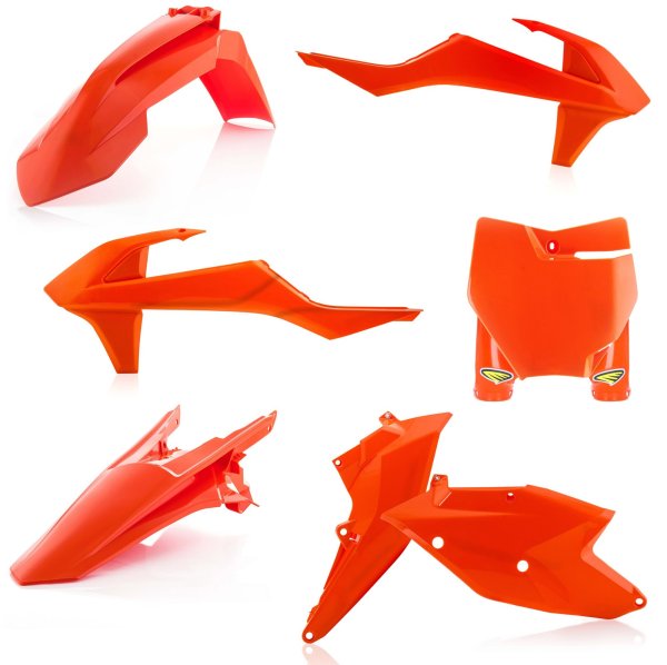 CYCRA PLASTIC KIT KTM SX SXF 16-18 ORANGE - Westeffex