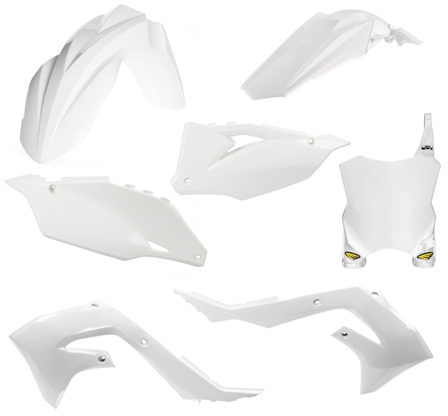 CYCRA PLASTIC KIT KXF 250 21-24 450 19-23 WHITE - Westeffex