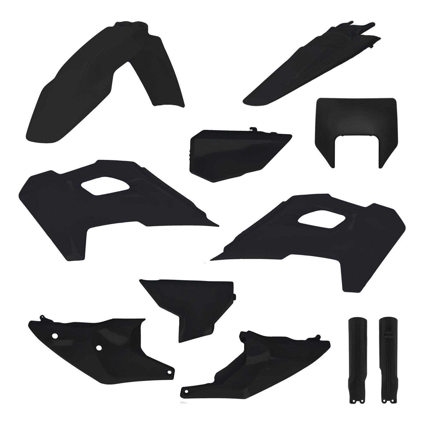 iPLASTIX PLASTIC KIT HUSQVARNA TE FE 24 BLACK - Westeffex