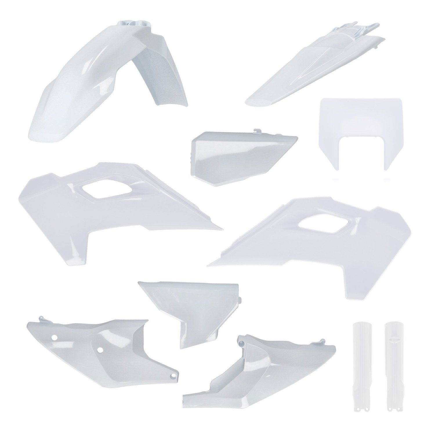 iPLASTIX PLASTIC KIT HUSQVARNA TE FE 24 WHITE - Westeffex