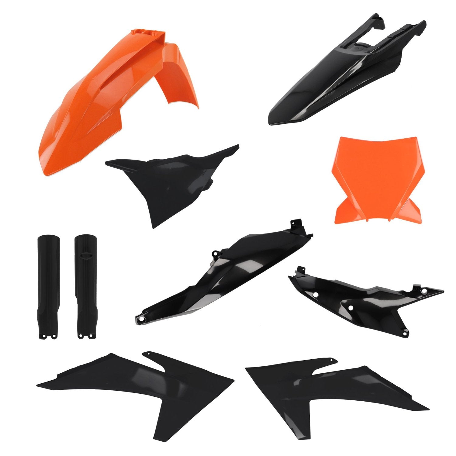 iPLASTIX PLASTIC KIT KTM SX SXF 23-24 ORANGE BLACK - Westeffex