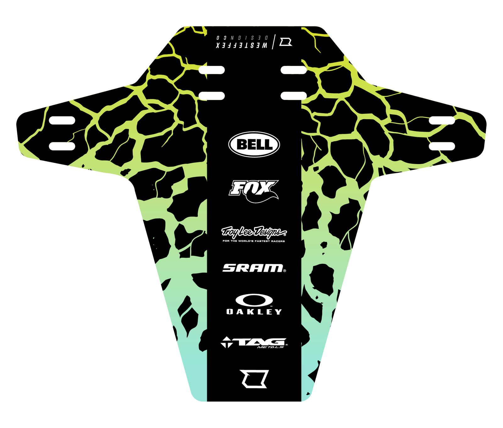 MTB MUD GUARD - Scatter - Blue - Westeffex