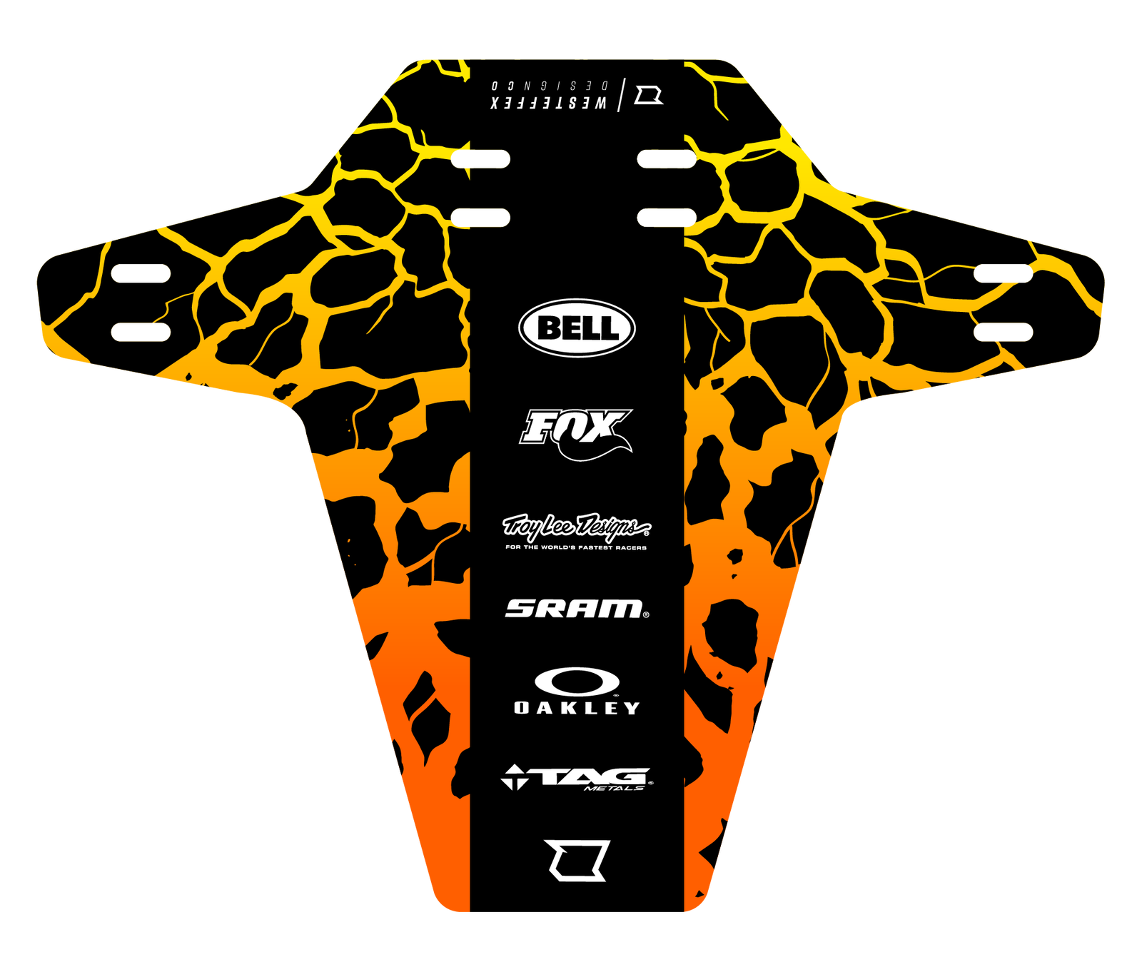 MTB MUD GUARD - Scatter - Yellow - Westeffex