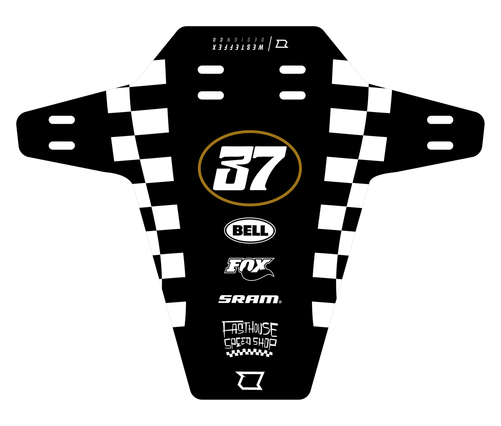 MTB MUD GUARD - Scrambler - Black - Westeffex