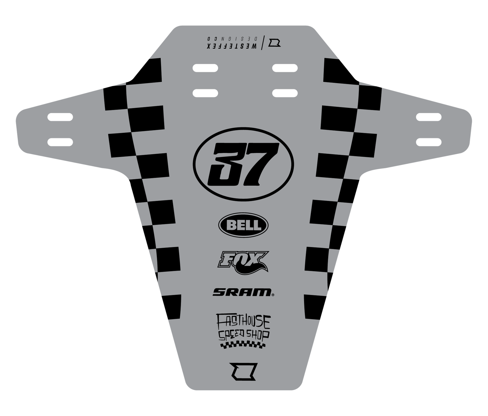 MTB MUD GUARD - Scrambler - Grey - Westeffex