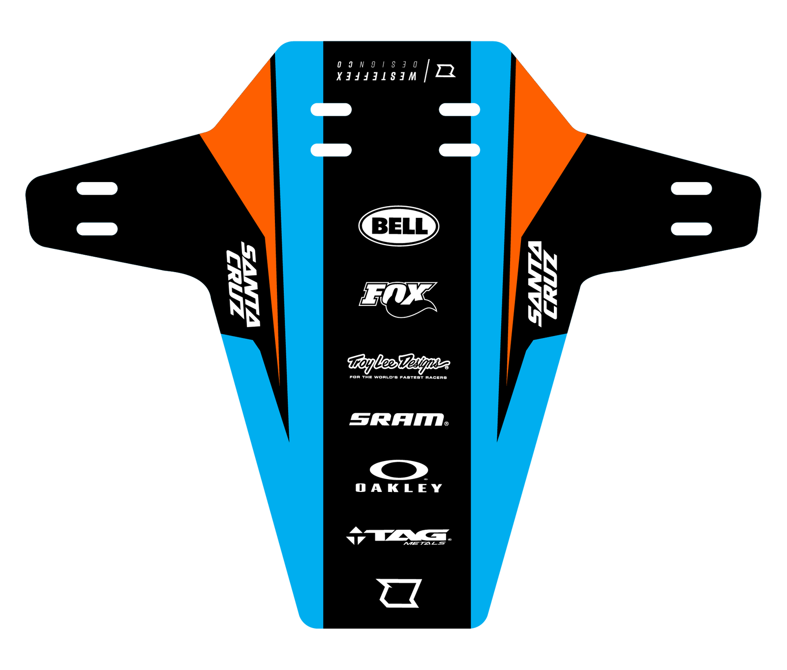 MTB MUD GUARD - Spec - Blue - Westeffex